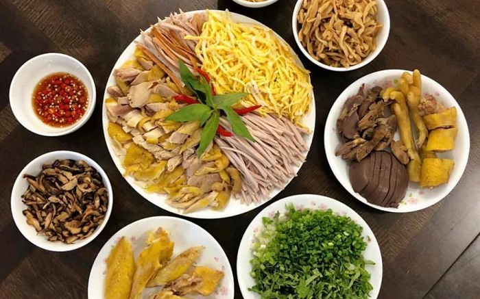 Bun thang spécialité culinaire Hanoi preparation